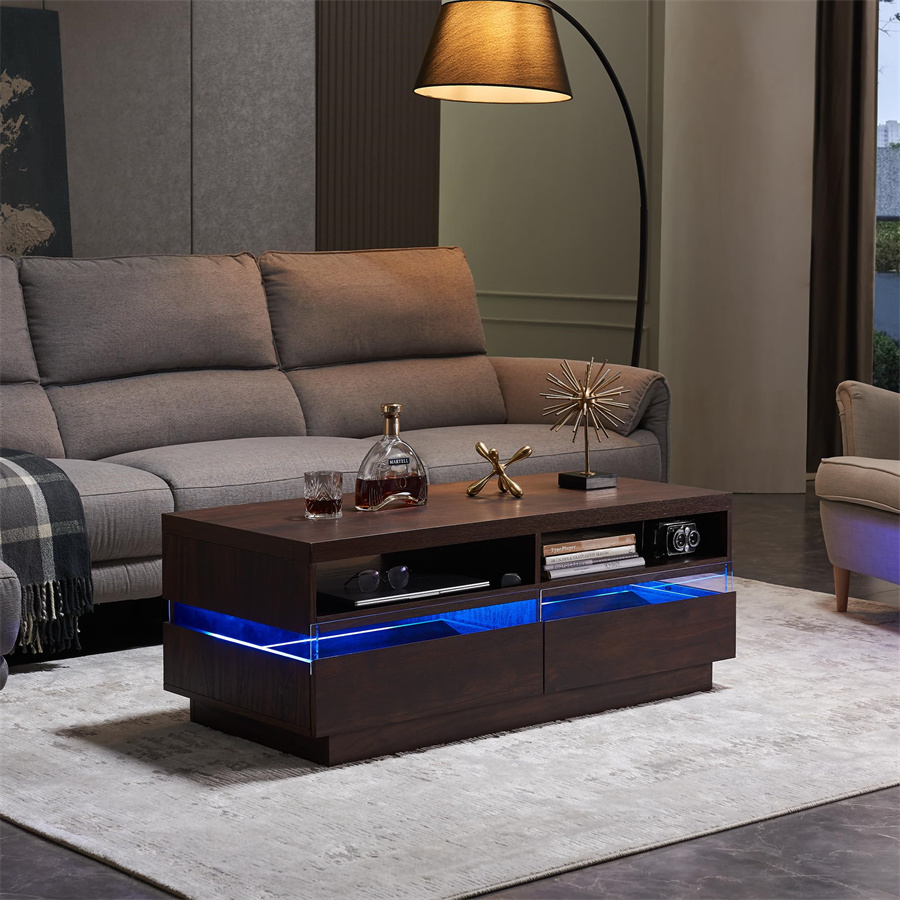 LED Coffee Table with Storage4